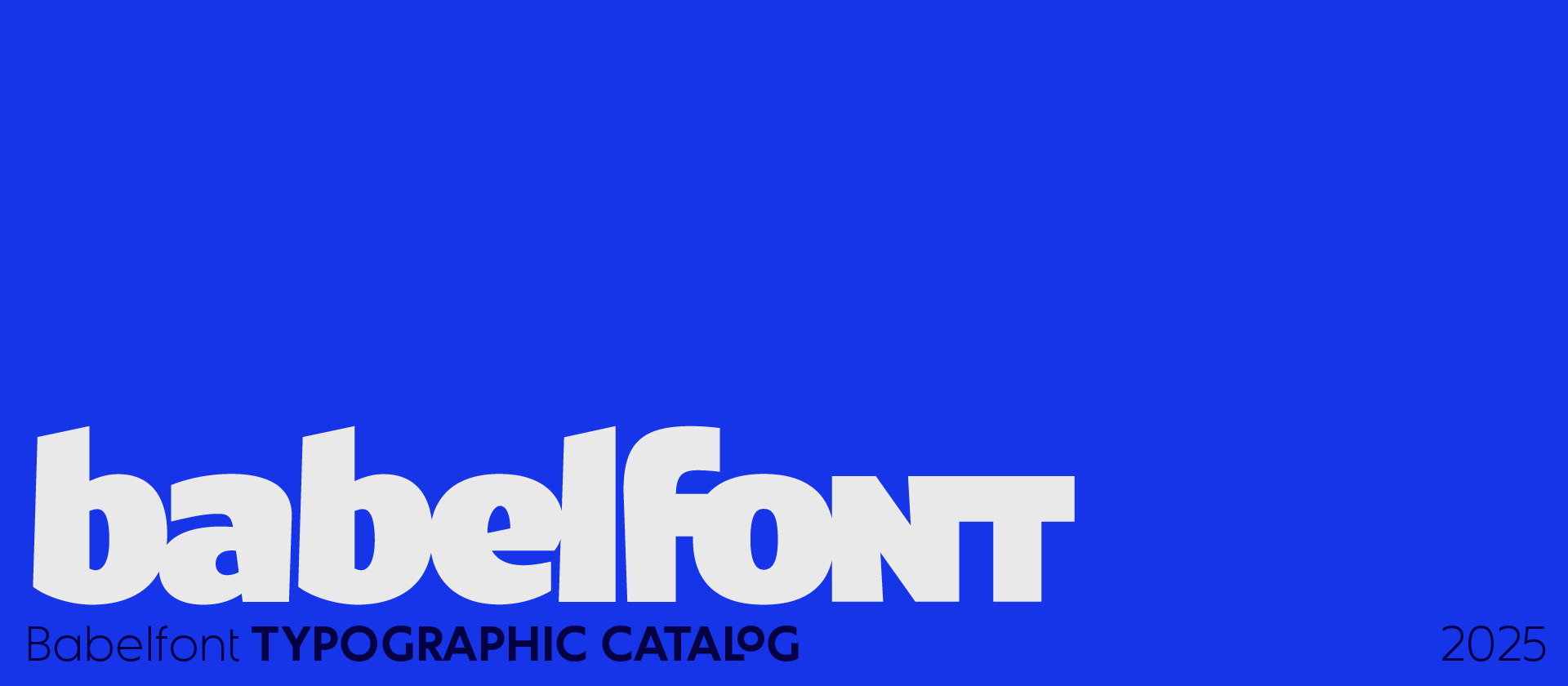 typographic catalog from Babelfont