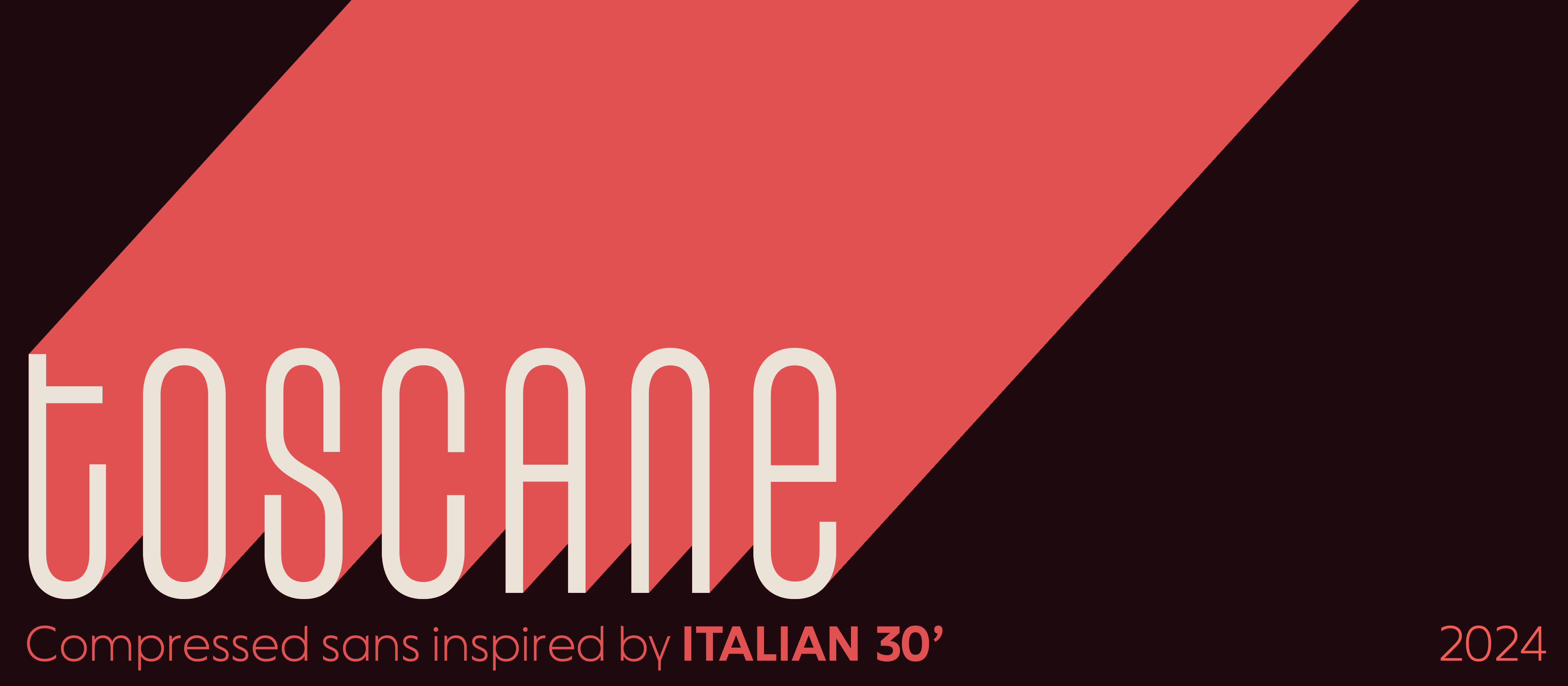type design project named Toscane